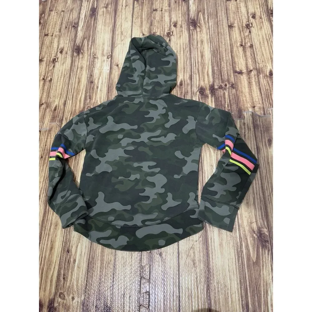 DSG XS Girls Kids Camo Hooded Sweatshirt